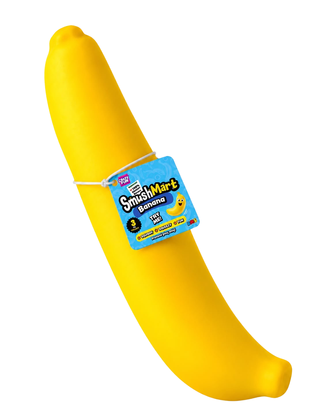 RMS CrazyFun SmushMart Banana Foam Squeeze Toy Squishy Squeezable