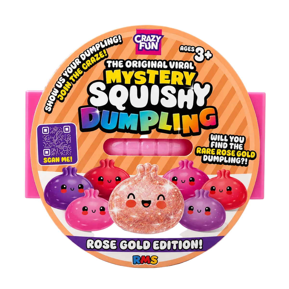 CrazyFun Mystery Squishy Dumpling Rose Gold Edition