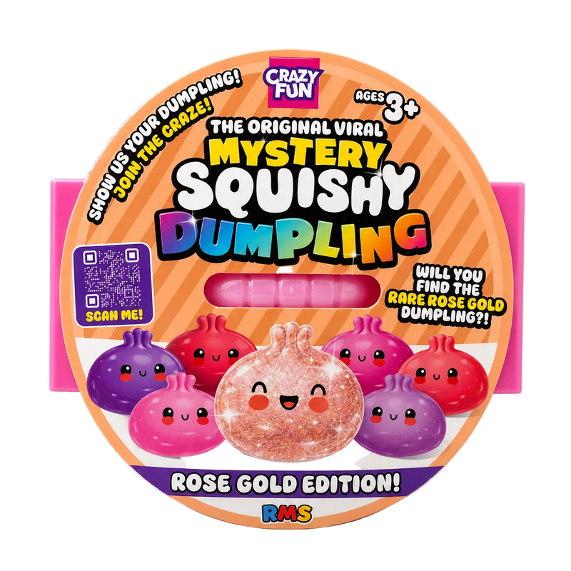 CrazyFun Mystery Squishy Dumpling Rose Gold Edition