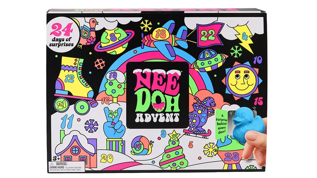 NeeDoh 2026 Toy Advent Calendar - 24 Days of Surprises Christmas - NEW